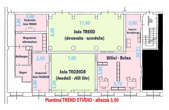 trend studio noleggio sala posa milano